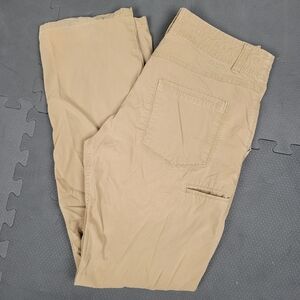 Kuhl Slax Mens Khaki Tan Performance Chino Hiking Pants 32x32 Gorpcore